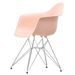 Vitra Eames Plastic RE DAR Dining Chair Pale Rose/ Chrome