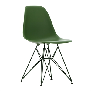 Vitra Eames Plastic RE DSR Dining Chair Forest/Dark Green