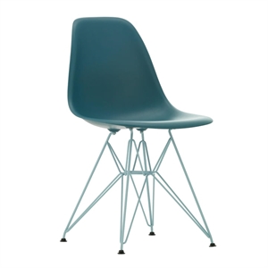 Vitra Eames Plastic RE DSR Dining Chair Sea blue/Sky Blue