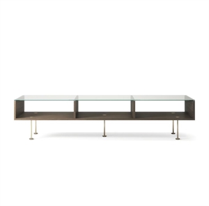 Decotique Vogue Coffee Table 45x165 Dark Oak/ Brass
