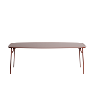Petite Friture WEEK-END Rectangular Table 85x220 Maroon