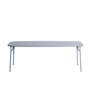 Petite Friture WEEKEND Rectangular Table 85x220 Blue Pigeon
