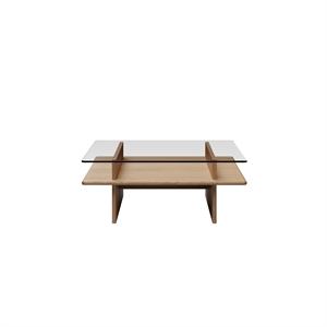 Woud Parallel Coffee Table 90x90 White Pigmented Oak