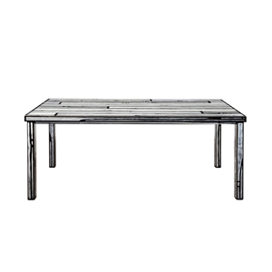 Established & Sons Wrongwoods Dining Table 90x200 White/ Black