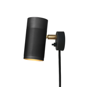 Thorup Copenhagen Patrone Wall Lamp Small Black Burnished Brass