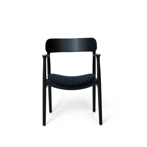 Bent Hansen Asger Dining Table Chair Upholstered Black Beech/Langeland